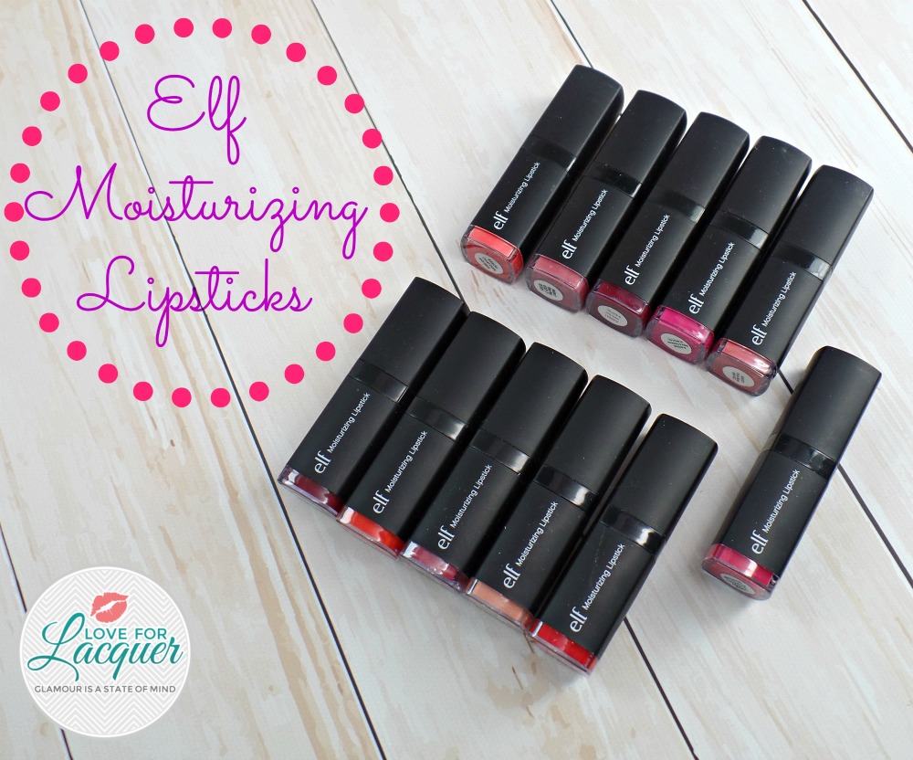 ELF Moisturizing Lipsticks Swatches & Review New Shades! Love for