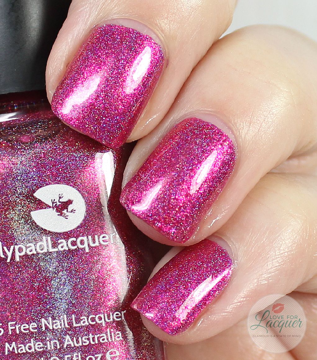 LilyPad Lacquer Berry Sparkly