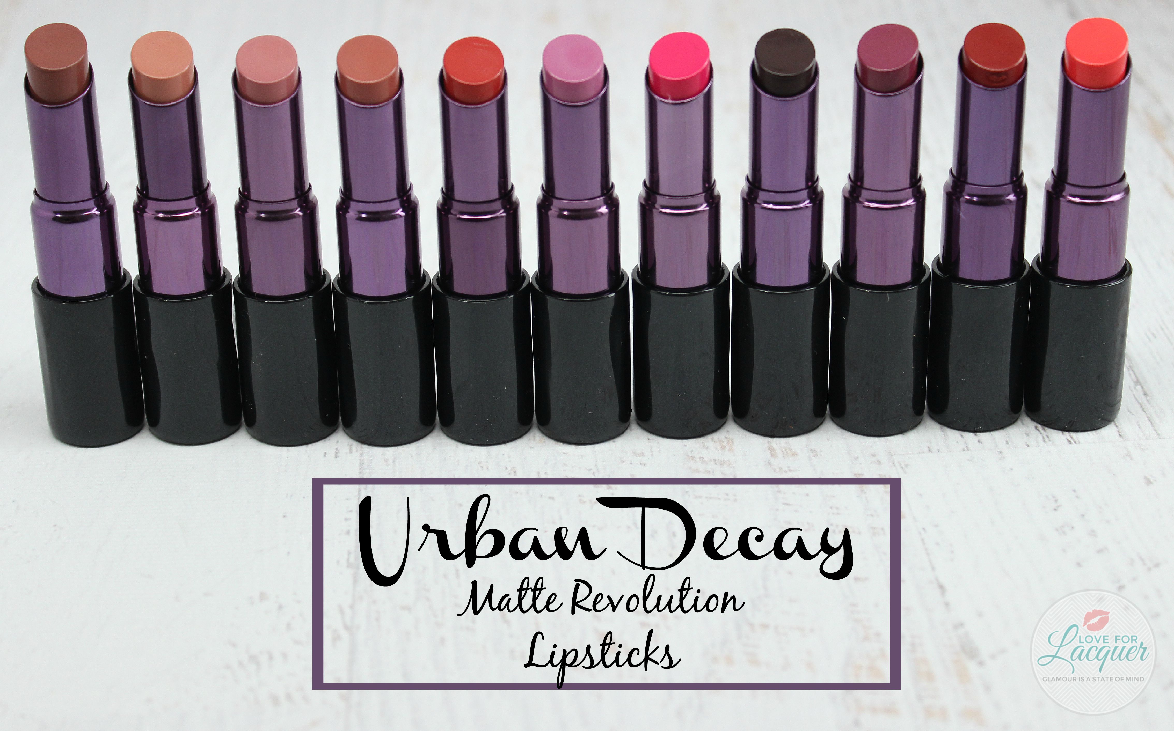 Urban Decay Matte Revolution Lipsticks