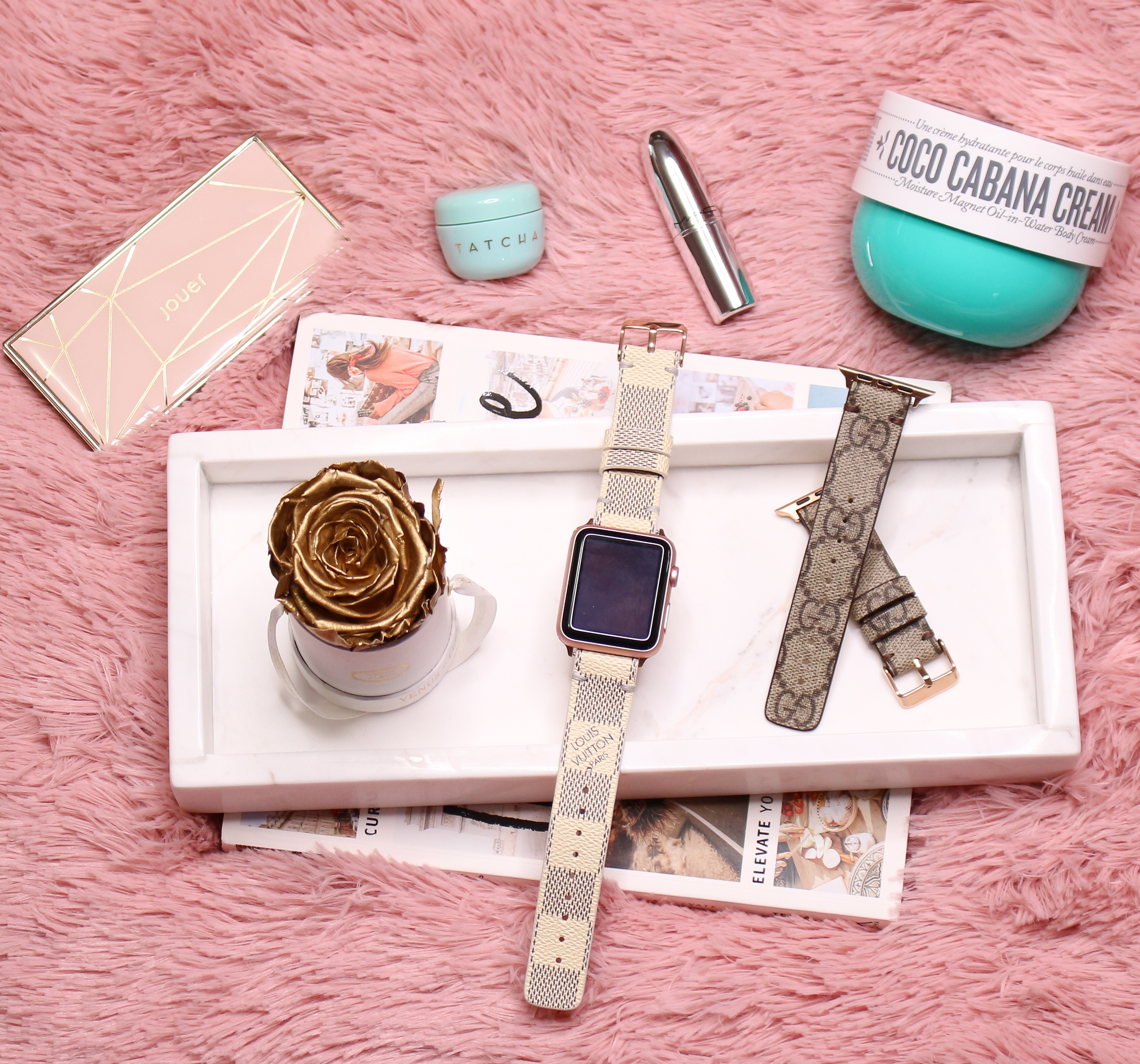 Weekly Faves | Tatcha, Sol De Janeiro, Jouer, MAC, Gucci + Louis Vuitton Watch Band - Love for ...